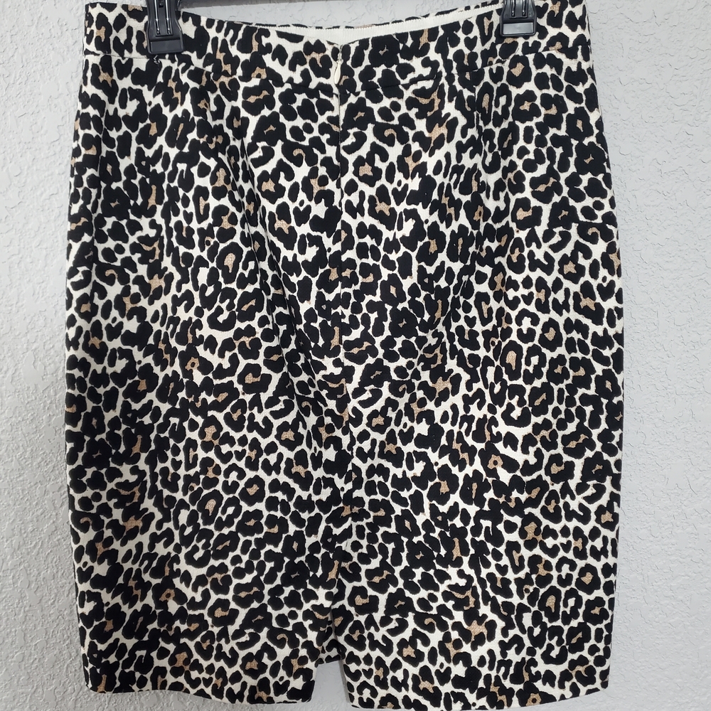 J. Crew Brown and Tan Pencil Skirt - Picture 3 of 7